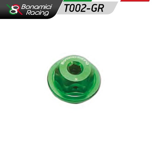 [ 보나미치 레이싱 ] T002 알루미늄 오일 캡 - 가와사키 M30×1.5 Green